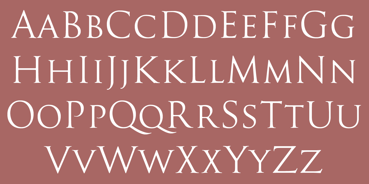 長的和大寫字母很像,只是尺寸稍微小了一點的小型大寫字母(small capitals)。(Source: castletype)